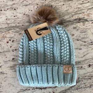 NWT C.C Kids Mint Beanie OS